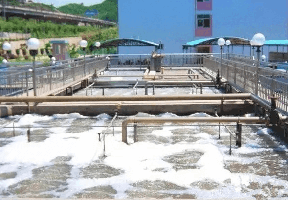 (圖:污水曝氣池產生大量泡沫)